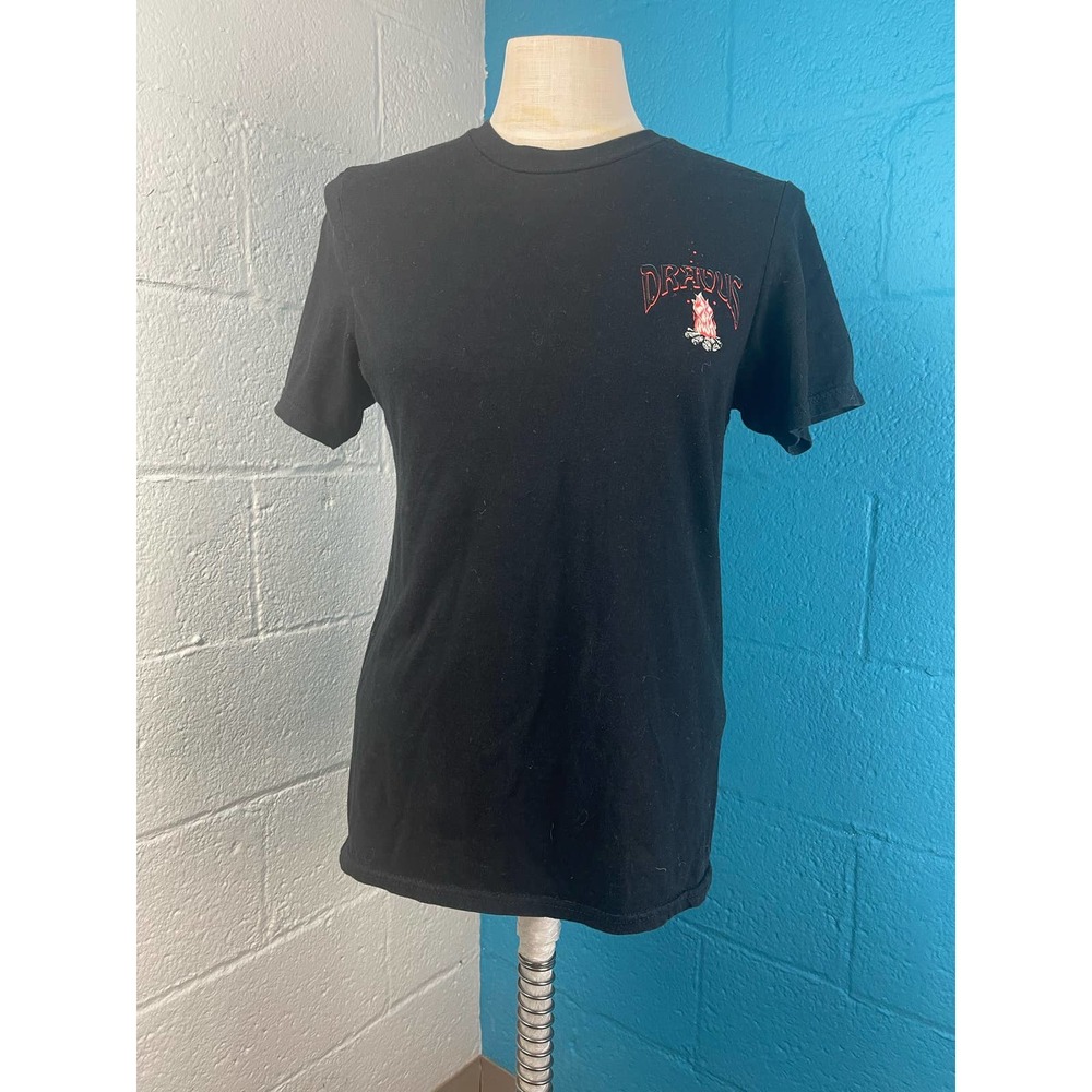 Small black Dravus company Trippin T-shirt